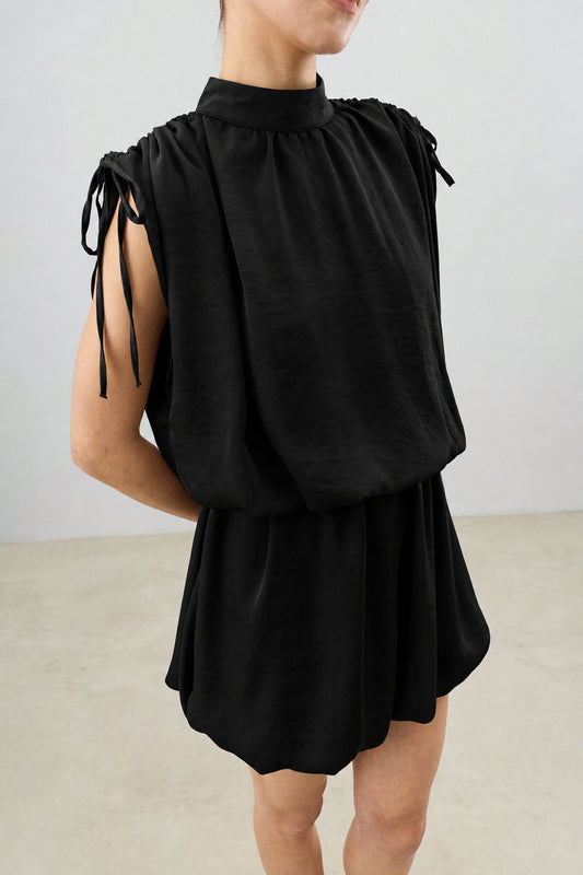 Women's Dress with Gathered Shoulders