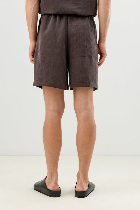 Men's Tie-Waist Shorts with Lyocell Blend