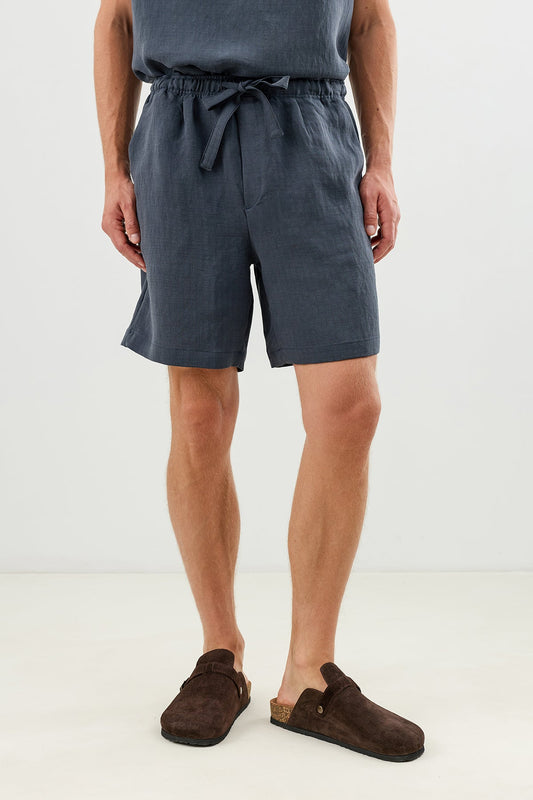 Men's Tie-Waist Shorts with Lyocell Blend