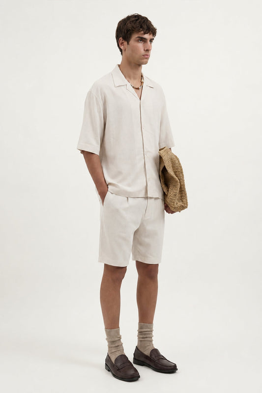 Antioch Linen-Blend Bermuda Shorts for Men