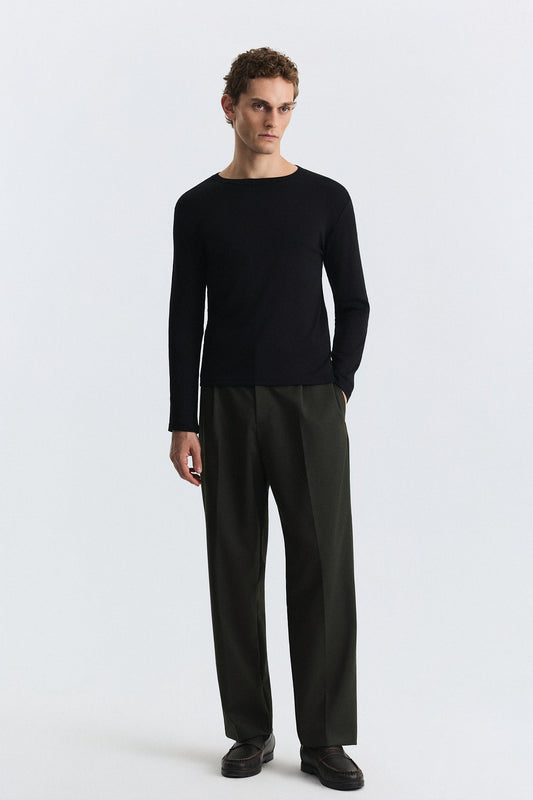 Cotton Long-Sleeve T-Shirt
