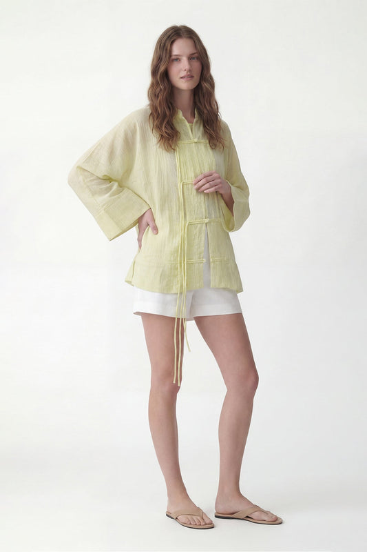 Embellished Button-Down Shirt