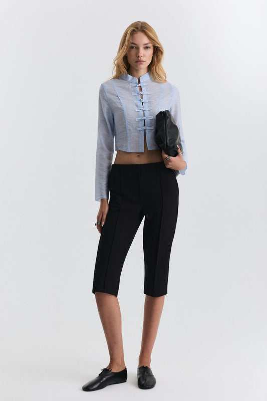 Relax Fit Embellished Button-Down Shirt
