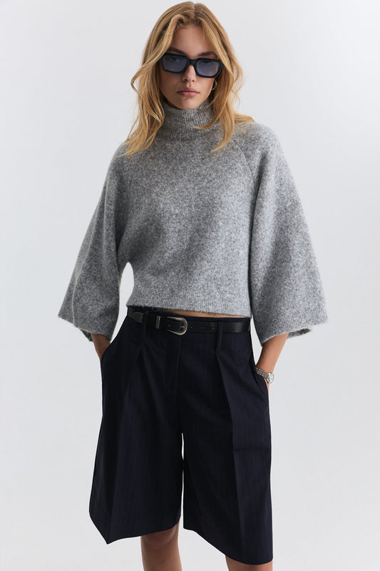 Bat-Sleeve Sweater