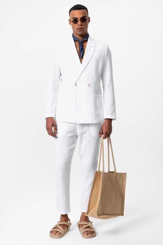 Antioch Double-Breasted Unlined Men's Blazer