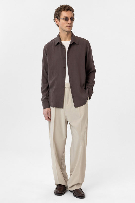 Relax Fit Lyocell Fabric Men's Shirt