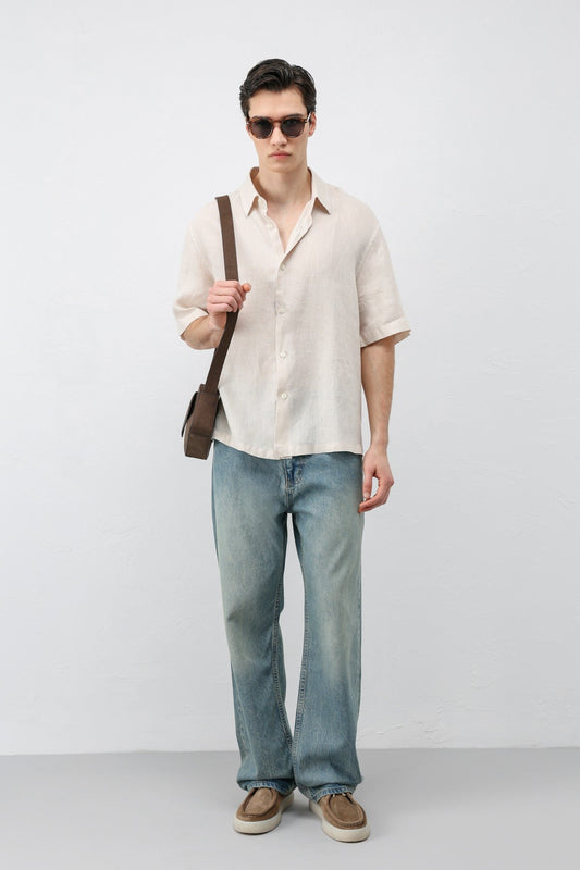 Antioch 100% Linen Relaxed-Fit Men's Shirt
