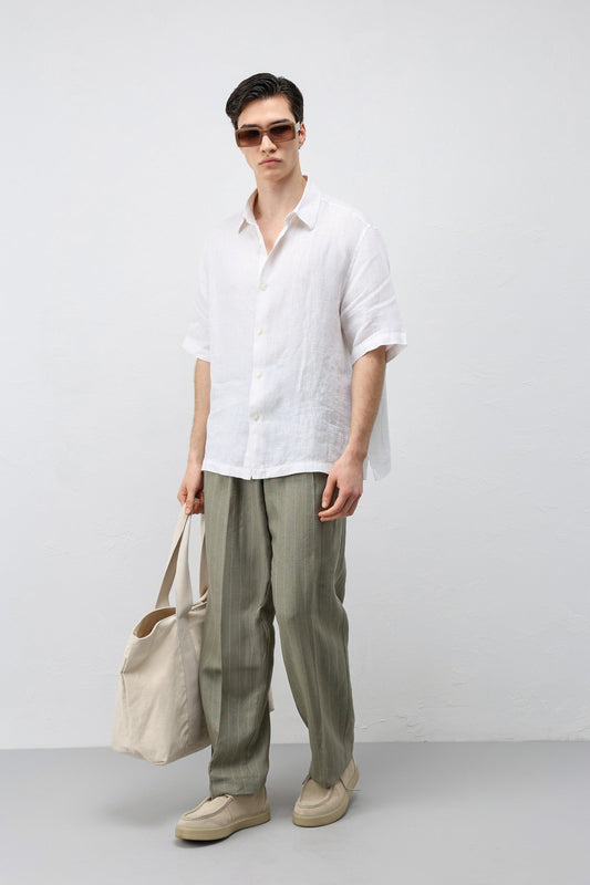 Antioch 100% Linen Relaxed-Fit Men's Shirt