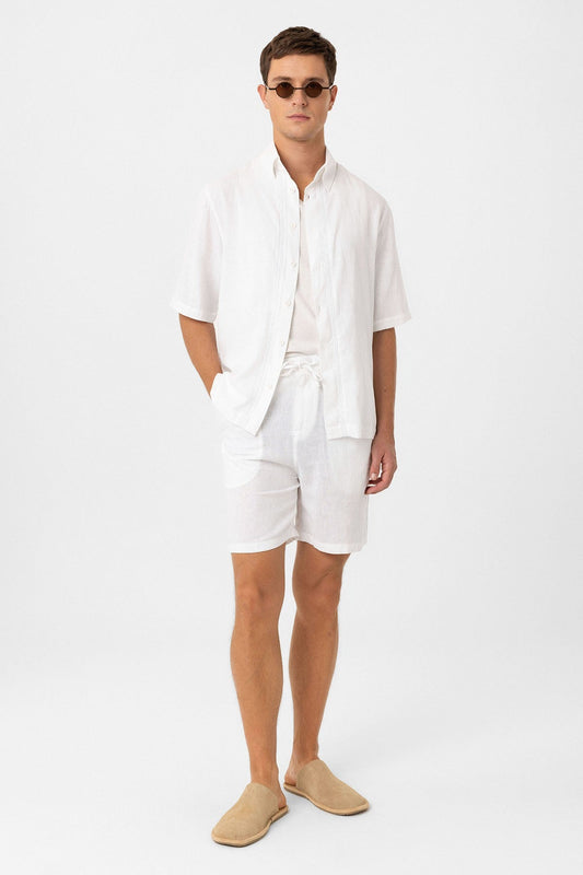 Antioch Men's Linen-Blend Shorts