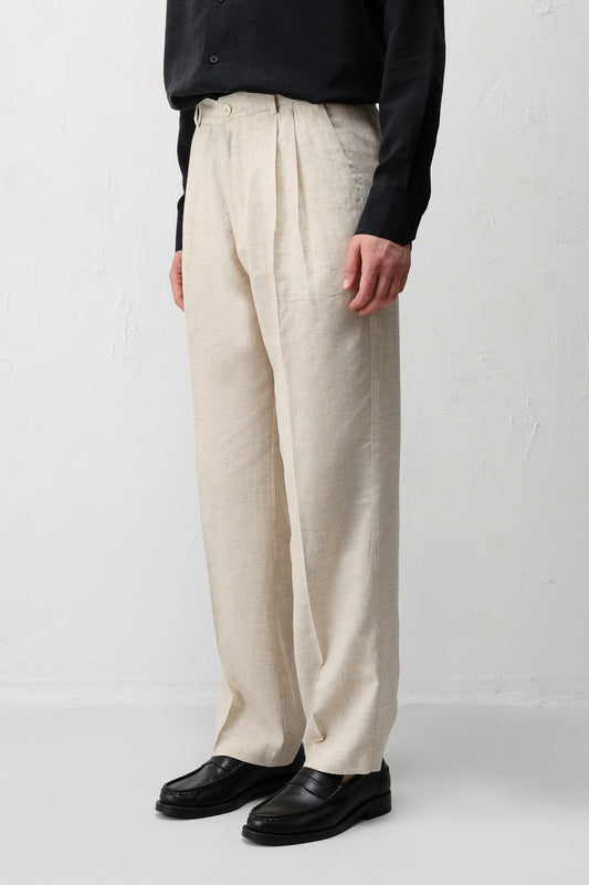 Antioch Linen-Blend Men's Baggy Pants