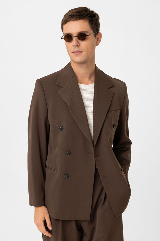 Antioch Relax Fit Double-Breasted Men's Blazer