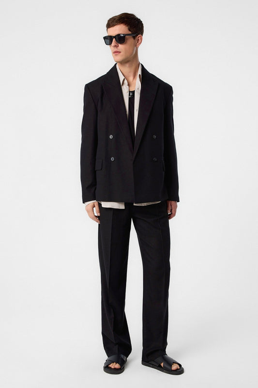 Relax Fit Men's Blazer Jacket in a Linen Blend