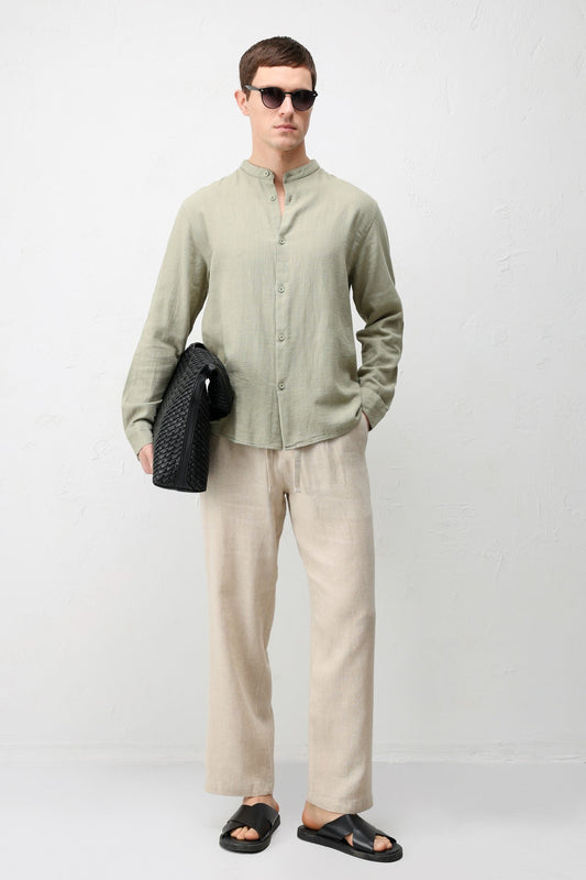 Antioch Crew-Neck Cotton Men's Shirt