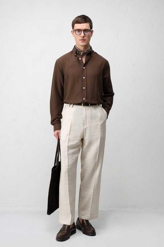 Antioch Linen-Blend Relaxed-Fit Men's Shirt