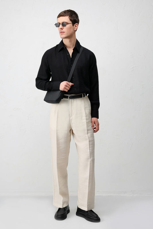 Antioch Crinkled Relax Fit Men's Shirt
