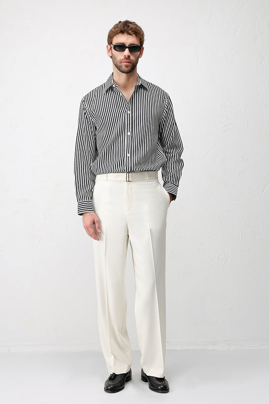 Antioch Lyocell-Blend Relaxed-Fit Striped Men's Shirt