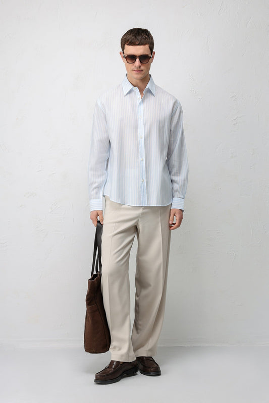 Antioch Lyocell-Blend Relaxed-Fit Striped Men's Shirt