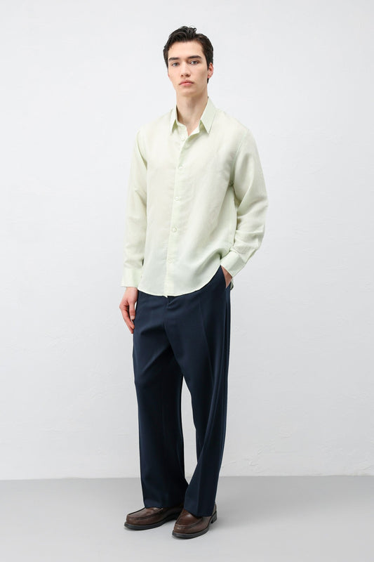 Men's Striped Shirt with Modal Blend