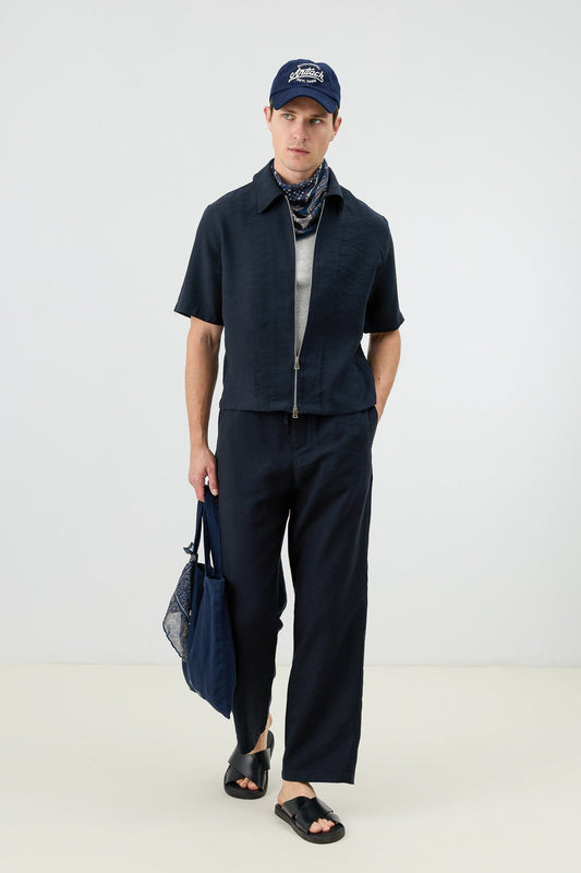 Antioch Men's Shirt with Zipper and Lyocell Blend