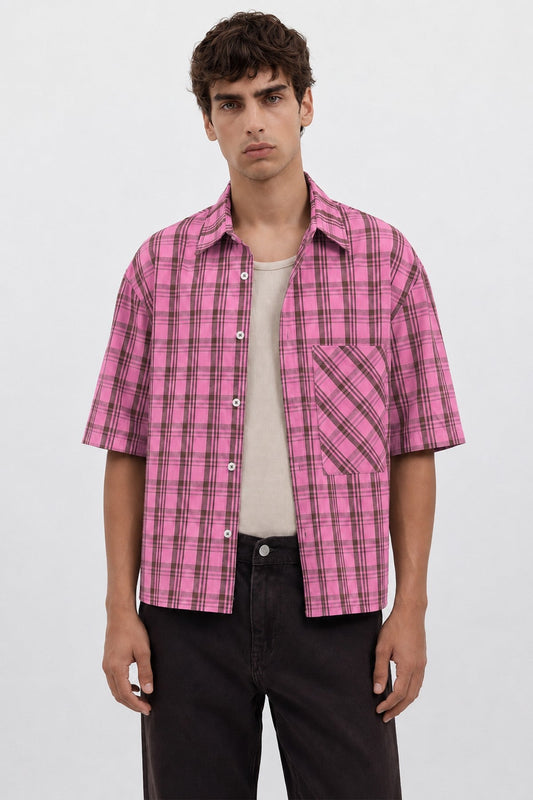 Checkered Short-Sleeve Shirt