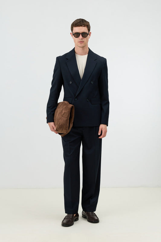 Antioch Men's Pants with Double-Pleated Cuff Detail