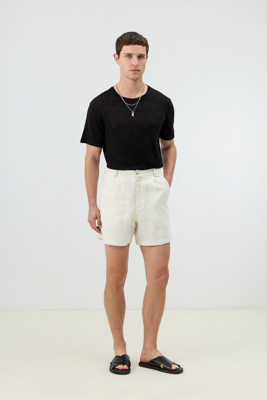 Antioch Men's Textured Linen-Blend Shorts