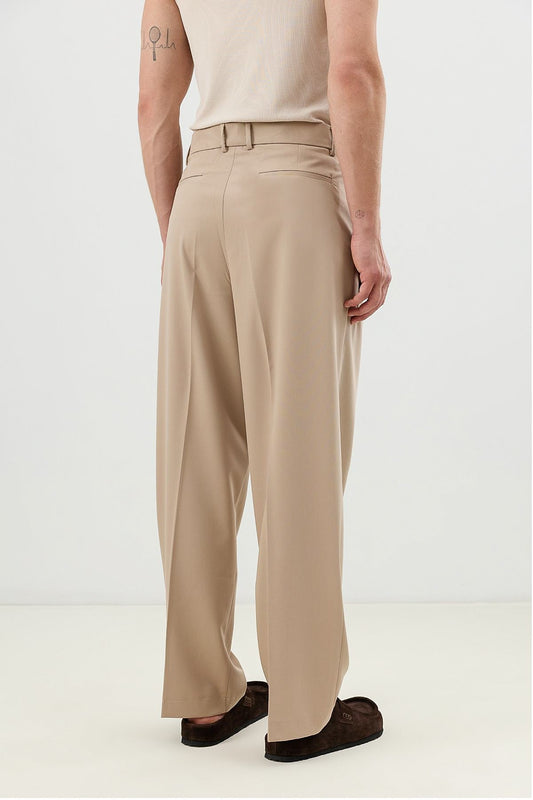 Pleated Relaxed-Fit Men's Pants