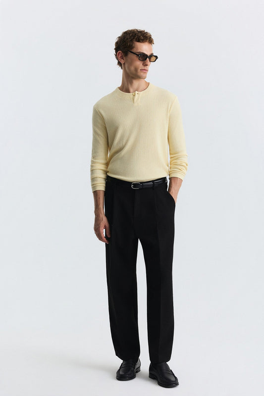 Relaxed Pleated Pants
