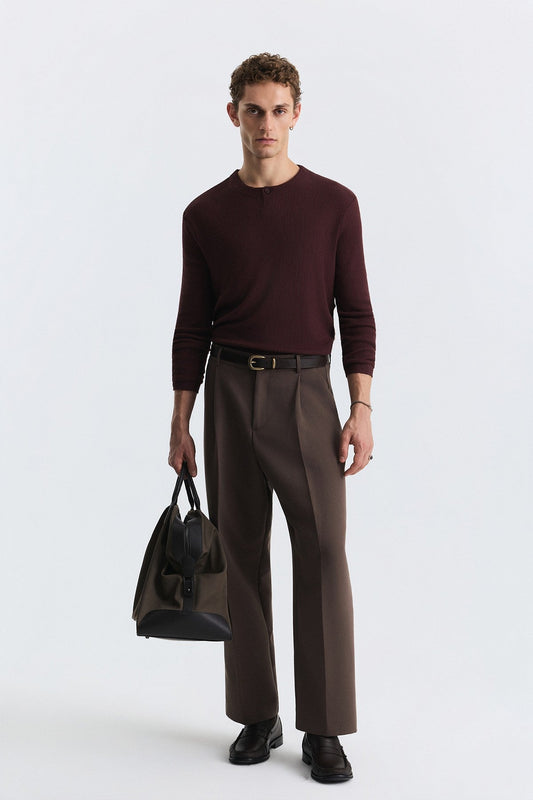 Relaxed Pleated Pants