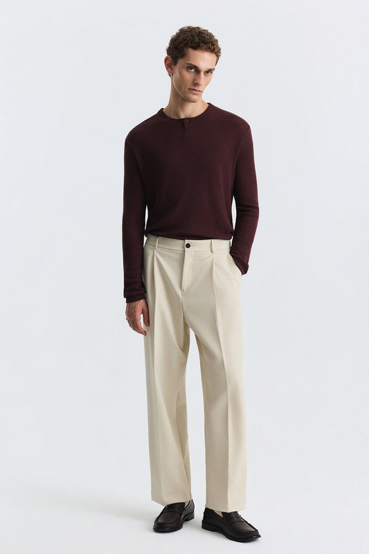 Relaxed Pleated Pants