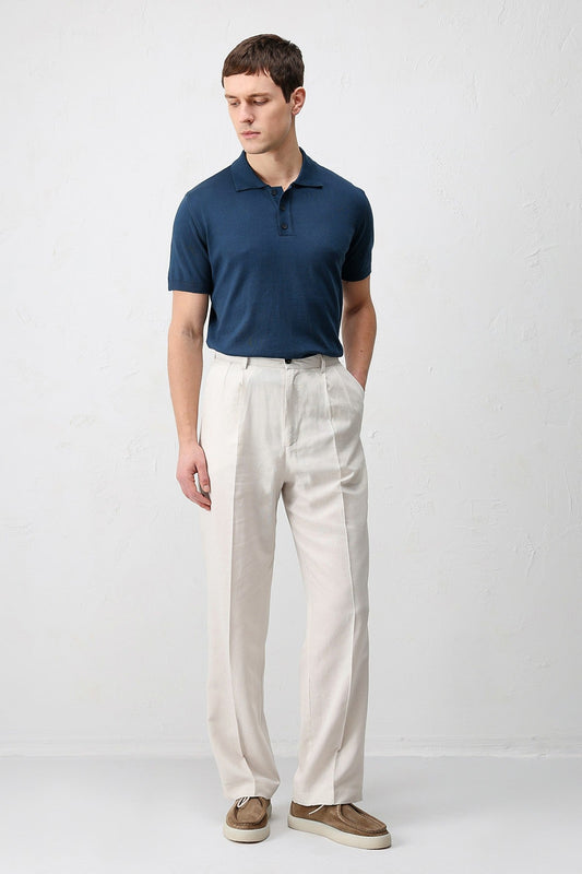 Antioch Comfort Slim Polo-Neck Men's Knit T-Shirt