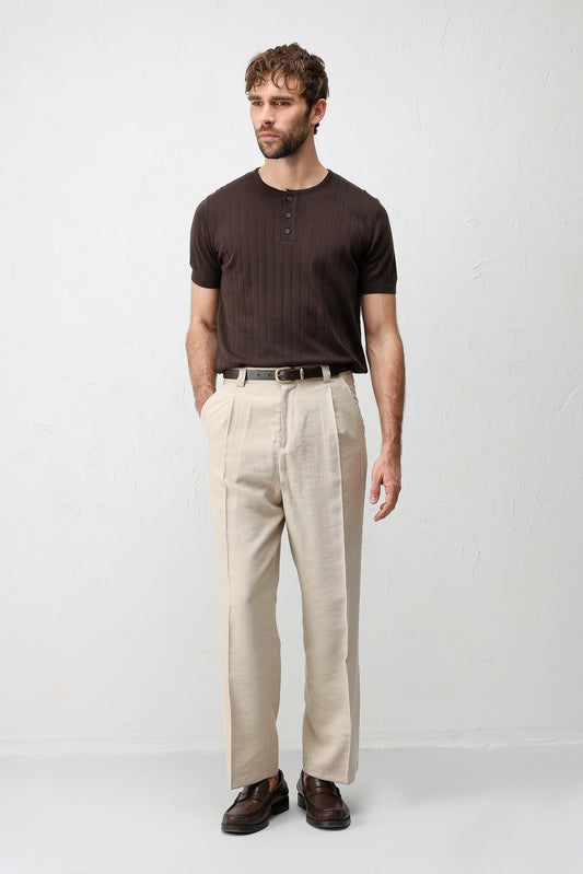 Textured Men's Knit T-Shirt