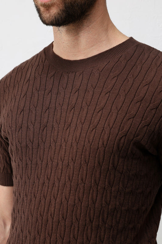 Antioch Cotton Twisted-Knit Men's Knit T-Shirt
