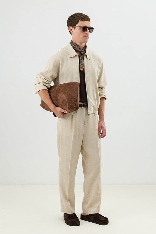 Linen-Blend Summer Jacket