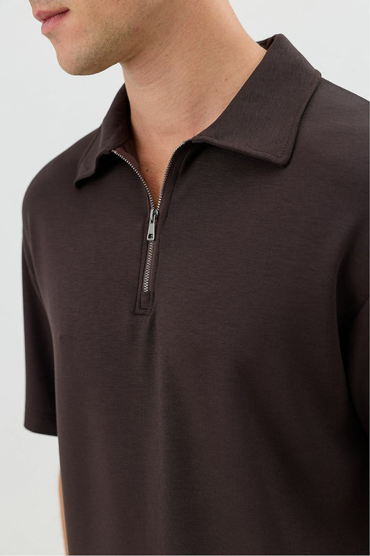 Basic Polo-Neck T-Shirt