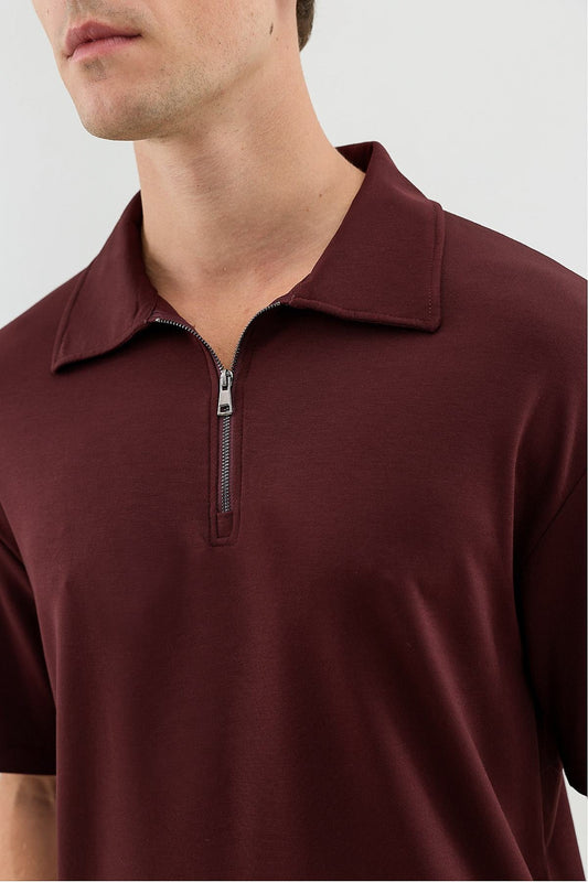 Basic Polo-Neck T-Shirt