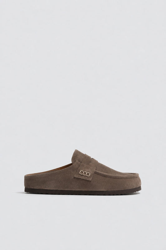 100% Suede Sabot Slippers