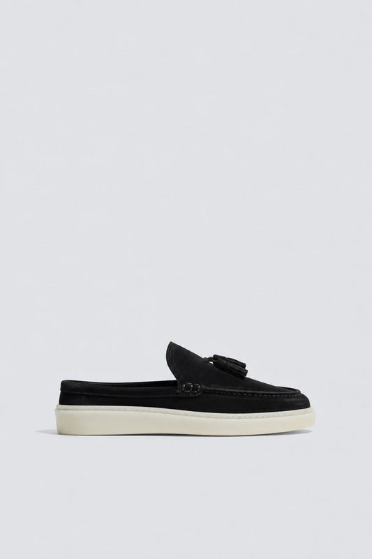 100% Suede Loafer with Tassels