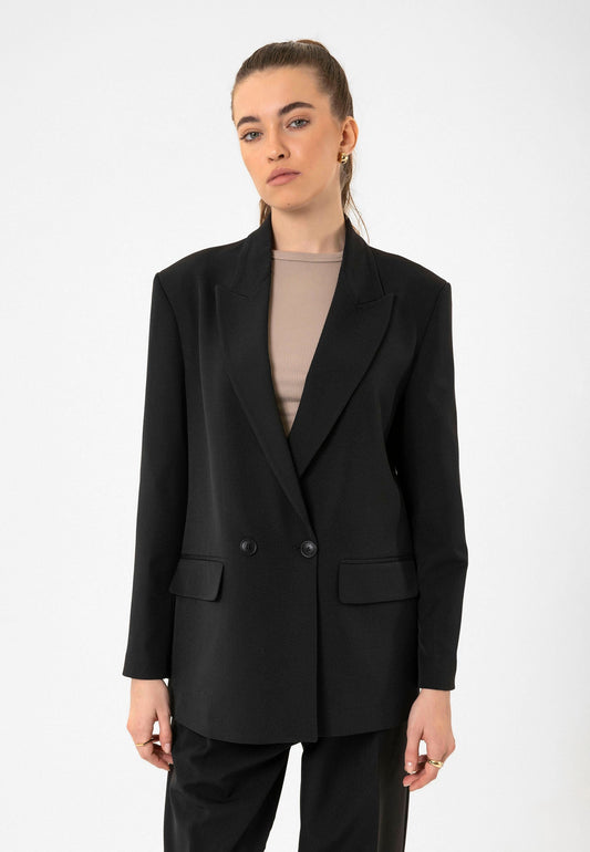 Antioch Women's Double-Breasted Oversized Blazer Jacket