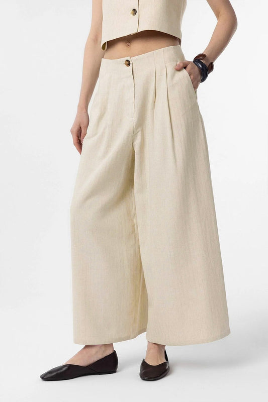 Antioch Women's Linen-Blend Culottes