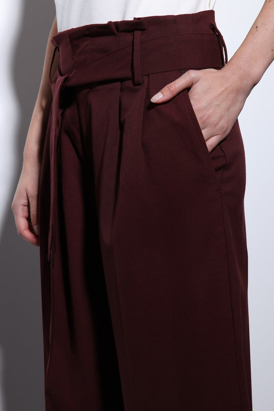 Antioch Arched-Waist Pleated Wide-Leg Women's Pants