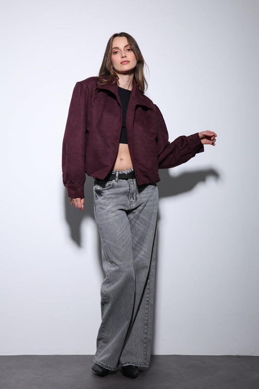 Antioch Suede-Look Women's Bomber Jacket
