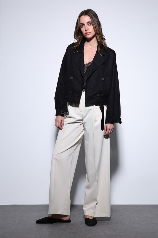 Antioch Cross-Over Short Women's Trench Coat