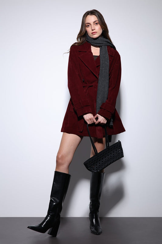 Antioch Suede-Look Women's Trench Coat