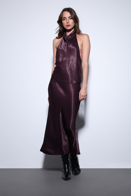 Antioch Satin Halter Top for Women