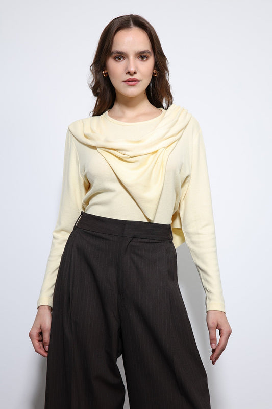 Antioch Draped Shawl with Detailed Top