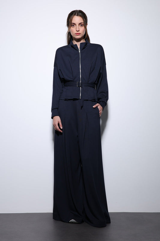 Antioch Belted Wide-Leg Pants Suit