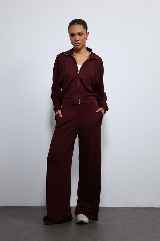 Antioch Wide-Leg Striped Sweatsuit