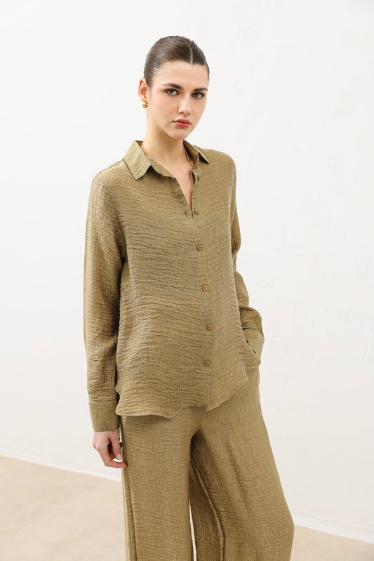 Flowy Muslin Women's Shirt