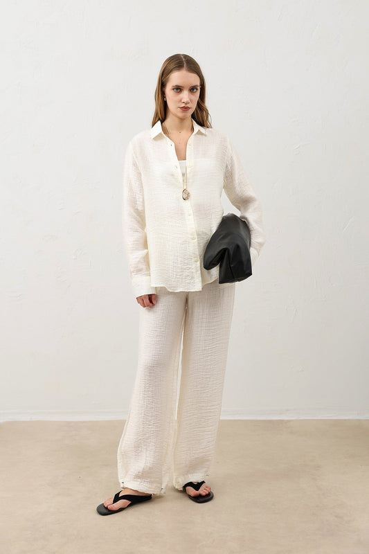 Antioch Draped Muslin Women's Shirt
